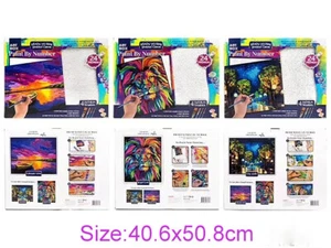 Paint By Numbers Kit Painting Artwork Canvas w Paints & Brush Ready To HANG - Picture 1 of 5