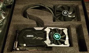 Radeon R9 390X Red Devil Hydro BY PowerColor 8GB GDDR5 OC COLLEECTORS CARD - Picture 1 of 11