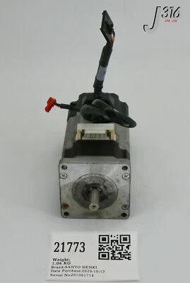 21773 SANYO DENKI STEPPER MOTOR W/ BRAKE, AMAT 0090-00412 103H7851-72B2 - Image 1 of 4