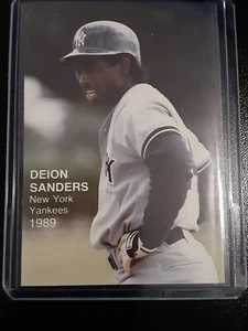 1989 Pacific Cards & Comics Rookies #11 of 21 - Deion Sanders - New York Yankees - Picture 1 of 2