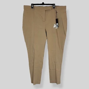 Pantaloni Lane Bryant THE LENA nuovi con etichette moderatamente curvy fit kaki stone taglia 22 business - Foto 1 di 9