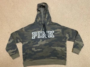 Pink Army Cropped Sweatshirt - Size Large - Picture 1 of 4