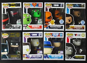 (8) NEW Funko Pop DC Comics Lot - Bizarro Superman, Batman, Hellbat, Question - Picture 1 of 16