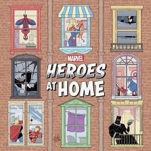 Heroes at Home #1 | Principal y variantes selectas | Marvel 2020 casi nuevo - Imagen 1 de 3