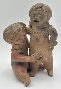 RARE ANTIQUE/VINTAGE MAYAN/MEXICAN EROTICA ART SCULPTURES/FIGURINES HAND MADE. - Picture 1 of 9