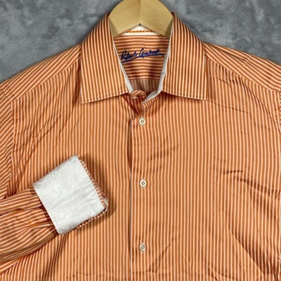 Robert Graham Shirt Mens Medium Striped Long Sleeve Button Up Dress Shirt - Image 1 of 4