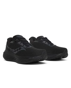  Chaussures de course Running Shoes HOMME Saucony Triumph 22 Triple Black Noir  - Imagen 1 de 17