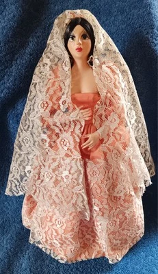 Munecos Carselle Disfraz Muñeca Española ENCAJE Vestido DEFECTOS DE SOPORTE 12" DE COLECCIÓN Coleccionista Foto 1 de 4