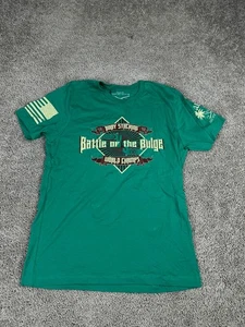 Grunt Style Shirt Mens L Green Battle Of The Bulge Body Stacking World Champs - Picture 1 of 11