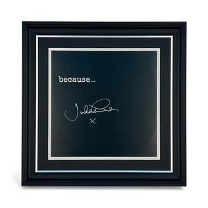 Julian Lennon SIGNED "Because" Framed Album Cover Photo & COA Music Autograph - Picture 1 of 11