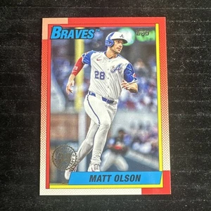 2025 Topps 1990 35th Anniversary #T90-13 Matt Olson Atlanta Braves - Picture 1 of 2