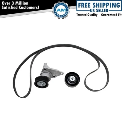 Engine Drive Belt Component Kit for 02-09 Cadillac Chevy GMC Truck SUV - Image 1 of 4