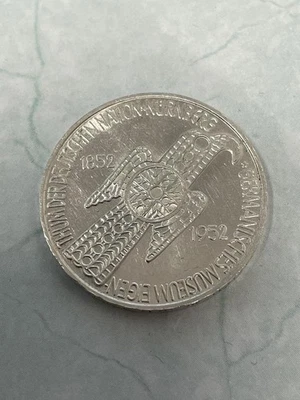 5,--DM 100 Jahre Germanisches Nationalmuseun Nürnberg 1952 ss original   - Bild 1 von 2