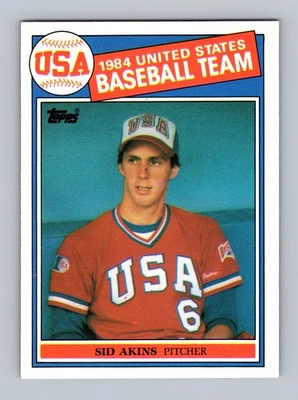 Sid Akins USA Baseball Team #390 1985 Topps Baseball - Image 1 of 2