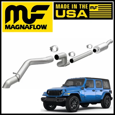Sistema de escape MagnaFlow Rock Crawler Cat-Back para Jeep Wrangler 2018-2025 2,0 L Foto 1 de 2