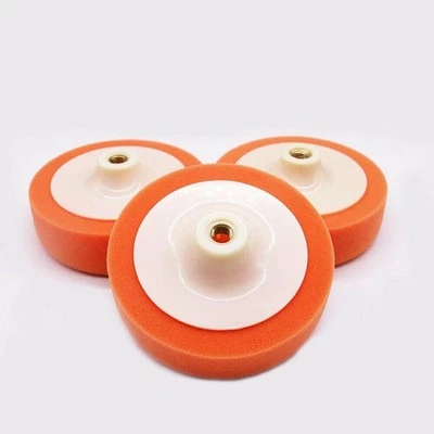 ��Achieve Perfect Shine with 3 Orange Foam Buffing Pads for Car Polishing�� - Image 1 of 4