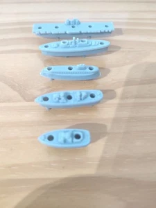 MB Games Battleship Spare Ships 1975 To 1993 x 5 Ships Vintage Battleships - Picture 1 of 11