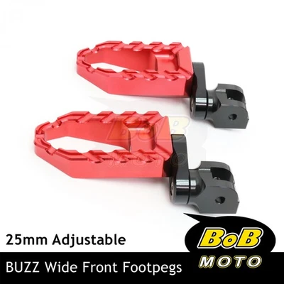 For MV Agusta Stradale 800 2015 BUZZ 25mm Extend Front Foot Pegs RED Foto 1 de 4