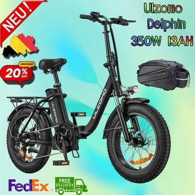 20 Zoll Elektrofahrrad 350W 13AH E-Bike Herren&Damen City EBike 25KM/H Klapprad - Bild 1 von 4