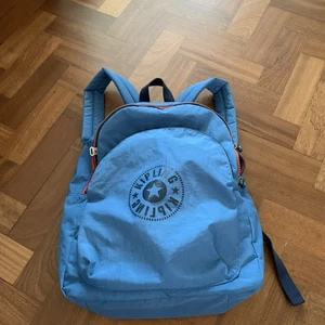 Large Kipling Blue Rucksack Backpack Bag Shopping Monkey Work Travel school - Picture 1 of 12