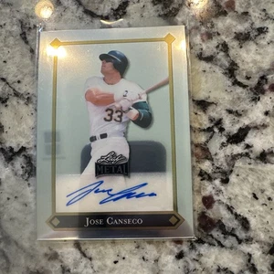 2025 Leaf Metal Draft Jose Canseco 1992 Retro AUTO 30/49 Oakland A’s - Picture 1 of 2