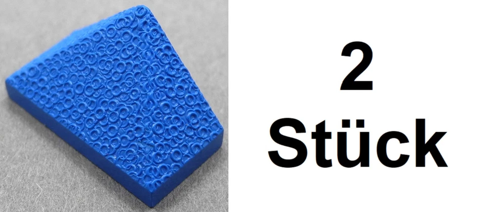 2x LEGO 3048a Schrägstein Dachstein 45° 2x1 Dreifach Blau - Bild 1 von 1