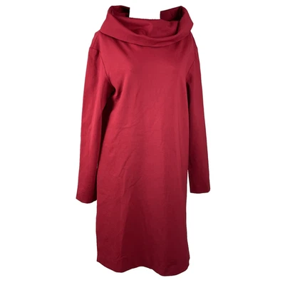 Nuevo con etiquetas Vestido Liviana Conti Capucha Cuello Talla Grande Rojo Manga Larga Elástico Foto 1 de 4