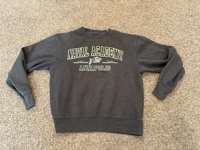 Sudadera De Colección Y2K JanSport Academia Naval de Estados Unidos Cuello Redondo Mediana Foto 1 de 4
