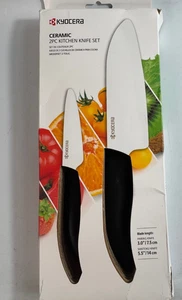 Juego de 2 cuchillos de cocina de cerámica Kyocera Revolution - Caja abierta nueva - Imagen 1 de 6