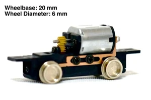 Spur N/HOn30/HOe/009 Spur 0-4-0 Lokantrieb Fahrgestell 20mm/6mm H0e Motor - Bild 1 von 1