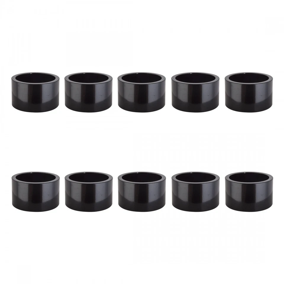 Espaciadores de auriculares de aleación ORIGIN8 PARTE DE CABEZA OR8 ESPACIADOR ALI 20mmx1-1/8BK BGof10 Foto 1 de 1