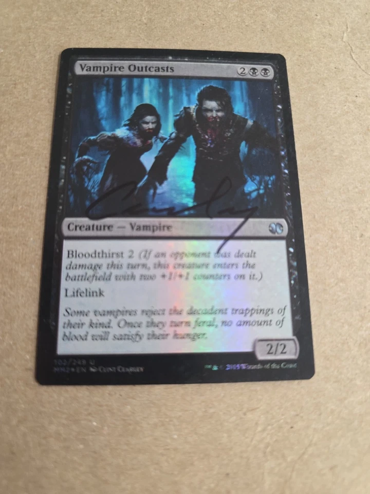 Vampire Outcast  FOIL  Signed By Clint Cearly   Magic the Gathering - Image 1 of 1