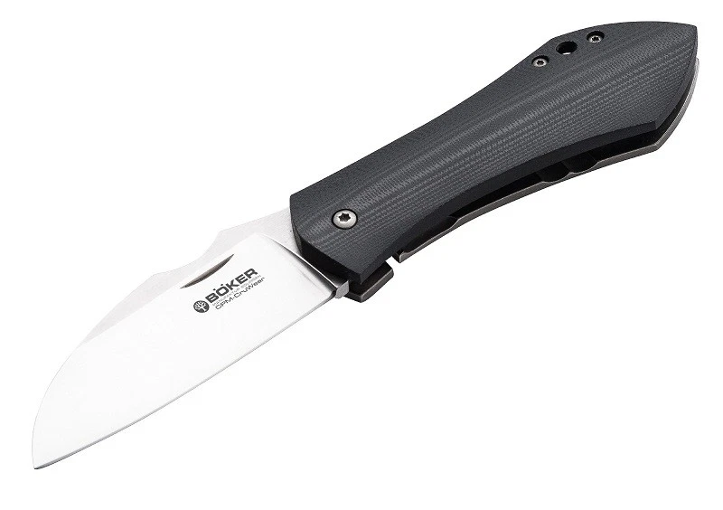 Boker Tree Brand Anso 67 Frame Lock Knife Black G-10 Titanium CPM-CruWear ###3 - Image 1 of 1