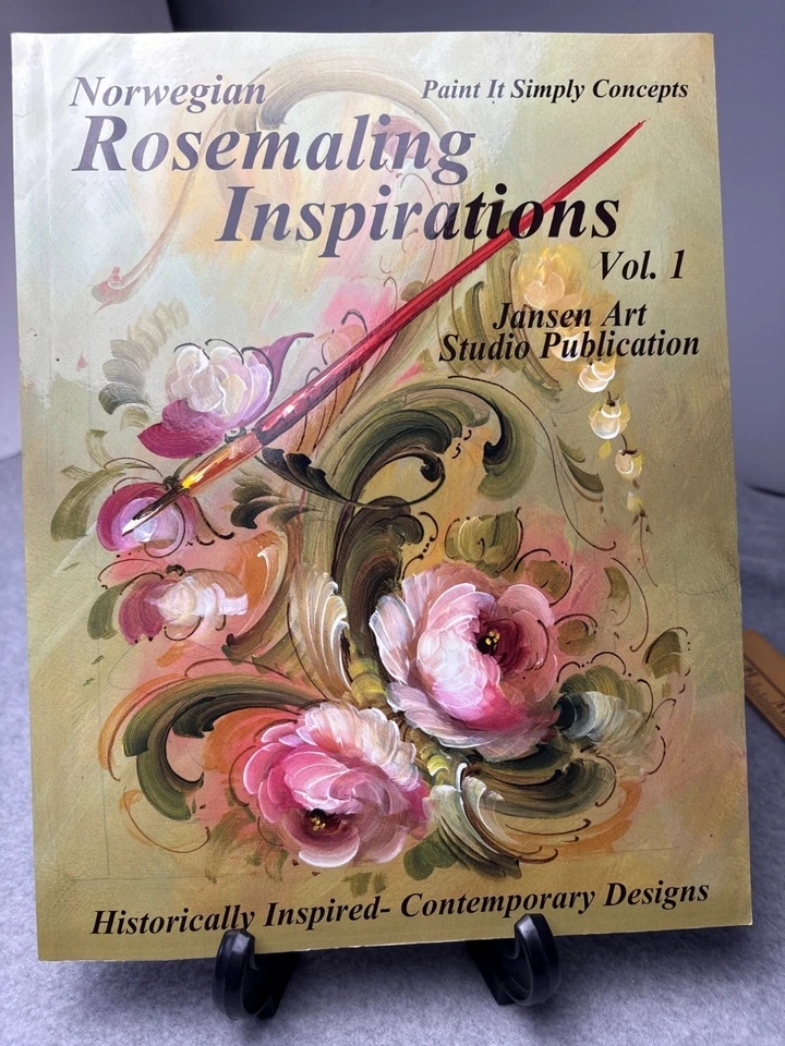 Norwegian Rosemaling Inspirations Vol. 1 Book & DVD Jansen Art Studio - Image 1 of 4