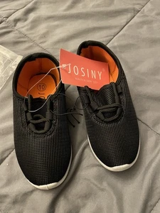 JOSINY Size 10 Toddler/Kid Sneakers Lightweight Breathable Mesh Black - Picture 1 of 21