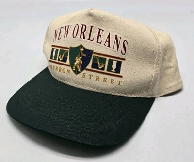 Sombrero de recuerdo vintage años 90 New Orleans Bourbon destino de viaje callejero Snapback Foto 1 de 4