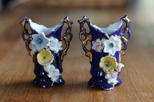 Paire de petits vases anciens Napoléon III - Photo 1/1