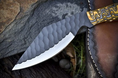 Handcrafted Kukri Knife ATS-34 Steel, 10.5" Overall, 6.5" Blade, Hardwood Handle - Image 1 of 4