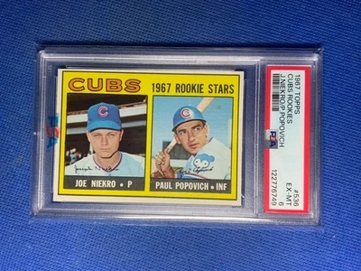 Topps #536 1967 Joe Niekro/Paul Popovich Cubs radiocontrol RC PSA 6 - EX/COMO NUEVO Foto 1 de 2