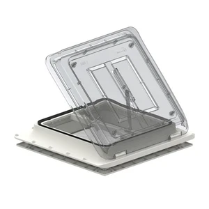 Oblò Vent Fiamma Crystal Interno Bianco Neutro con Zanzariera per Camper Van Car - Foto 1 di 1