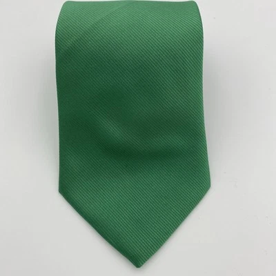 Green Handmade Silk Tie - Image 1 of 4