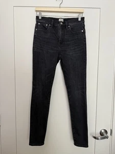 Pantalones de mezclilla elásticos J Crew 9" tiro alto palillo de dientes para mujer talla 28 lavado oscuro - Imagen 1 de 15