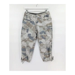 Natural Reflections Cargohose Damen 2 grau Camouflage Crop Wandern Outdoor Gorpcore - Bild 1 von 15