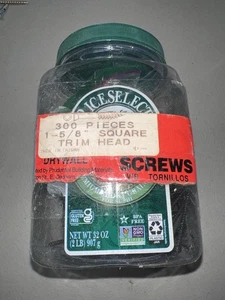 1-5/8" Trockenbauschrauben Vierkant Zierkopf - ca. 150 Stück - gebrauchter Glasbehälter - Bild 1 von 3