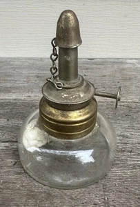 Miniatur Nr: 1 Pfeil Klarglas Öl/Alkohol Lampe mit Löschkappe - Bild 1 von 7