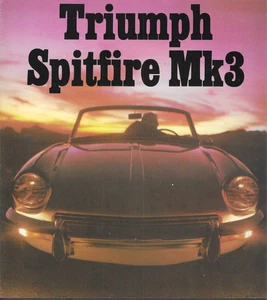 De colección 1967 Triumph Spitfire MK3 folleto de ventas ORIGINAL - Imagen 1 de 5