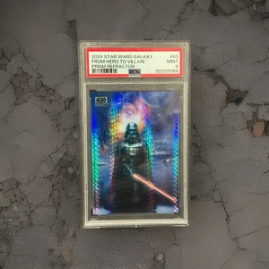 2024 Chrome Galaxy Star Wars #63 From Hero To Villain Vader Prism /75 PSA 9 - Picture 1 of 3