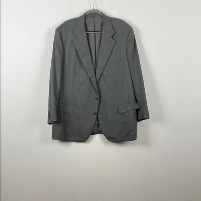 Jaqueta blazer esportiva Luciano Barbera Collezione Sartoriale lã masculina cinza clássica - Imagem 1 de 4