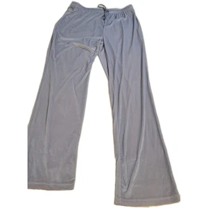 St John Sport By Marie Trainingshose Grau Y2K Pastell Babyblau Velour Samt Größe L - Bild 1 von 6