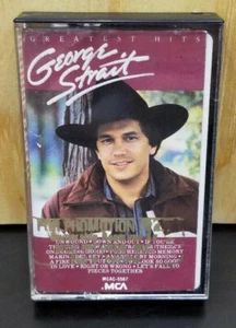 George Strait Greatest Hits Cassette Tape 1985 RARE MCA PROMOTION RADIO TAPE - Picture 1 of 5